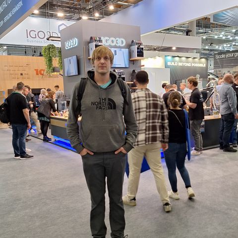 Nils Lempertz auf der Formnext 2023 in Frankfurt