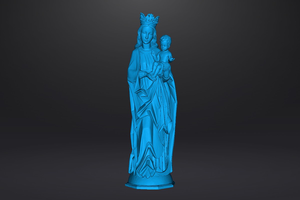 Geometrische Darstellung der Madonnenfigur