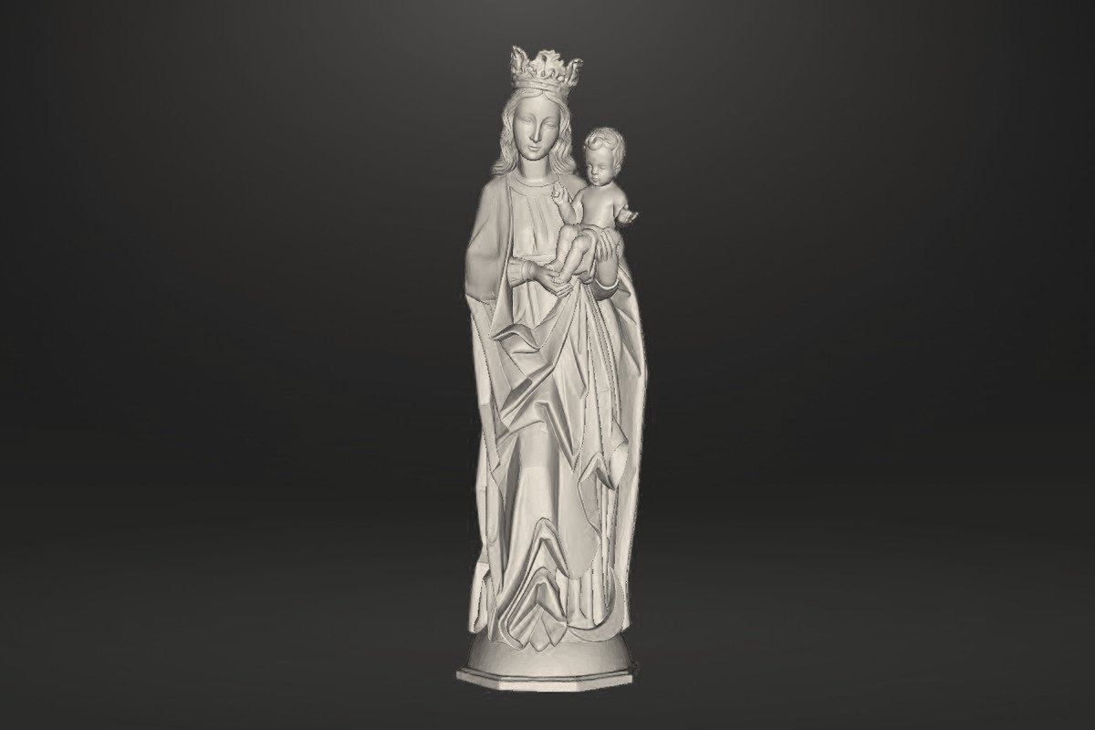Geometrische Darstellung der Madonnenfigur
